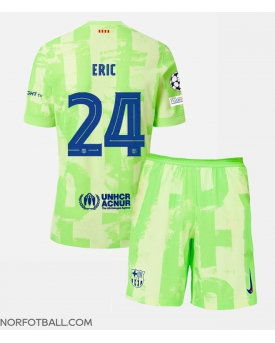Billige Fotballdrakt Barcelona Eric Garcia #24 Replika Tredjedraktsett Barn 2024-25 Kortermet (med bukser)